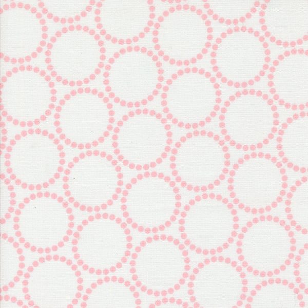 PREORDER - Tiny Christmas - Pearl Bracelet in Snow Cotton Candy - Lizzy House - 37136 11 - Half Yard Online now