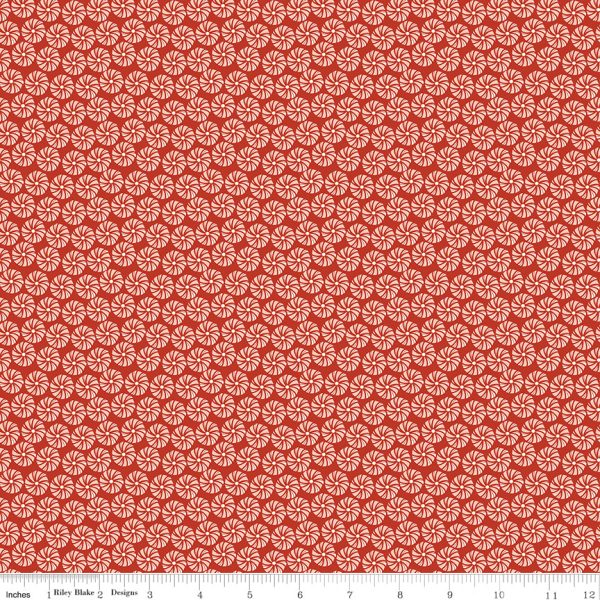 Christmas is in Town - Peppermints in Red - Sandy Gervais - C14743-RED - Half Yard Online Hot Sale