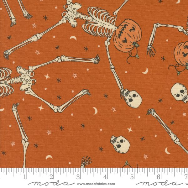 PREORDER - Home Sweet Haunt - Dancing Pumpkins in Rust - Stacy Iest Hsu - 20913 13 - Half Yard Supply