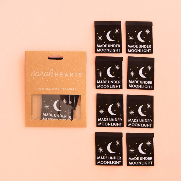 Sarah Hearts - Made Under Moonlight - Sewing Woven Clothing Label Tags - LP136 Online Hot Sale - Image 3