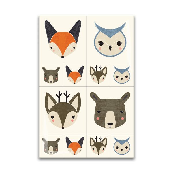 Woodland Wonder - Bobble Heads in Cloud - 24  X 44  Panel - Gingiber - 48399 11 Online