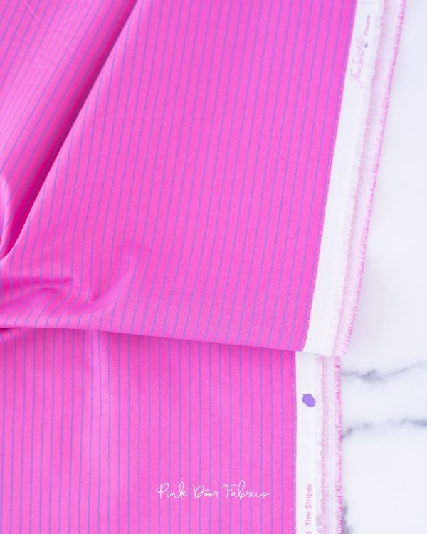 Tula Pink True Colors 2022 - Tiny Stripes in Mystic - Tula Pink for Free Spirit - PWTP186.MYSTIC - Half Yard For Sale