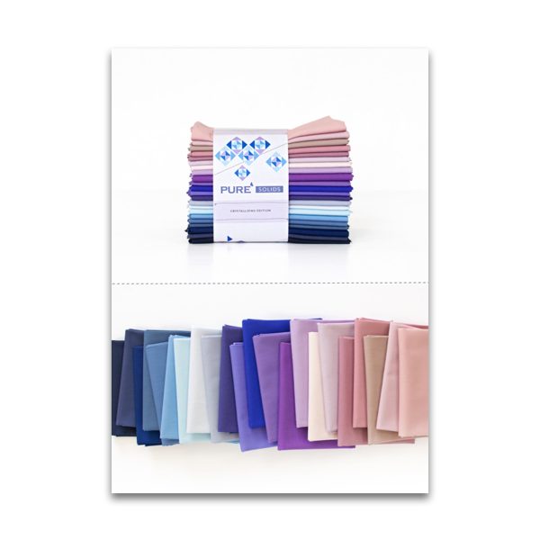 Pure Solids Fat Quarter Bundle, 22 Pieces {Crystallizing Edition} - by Tula Pink Online now