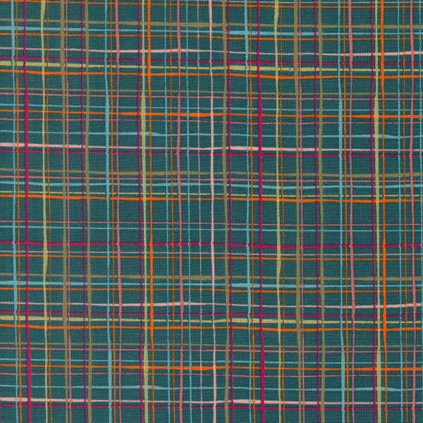 Things Above - Lattice Lines in Deep Sea - Fancy That Design House - 45615 26 - Half Yard Online Hot Sale