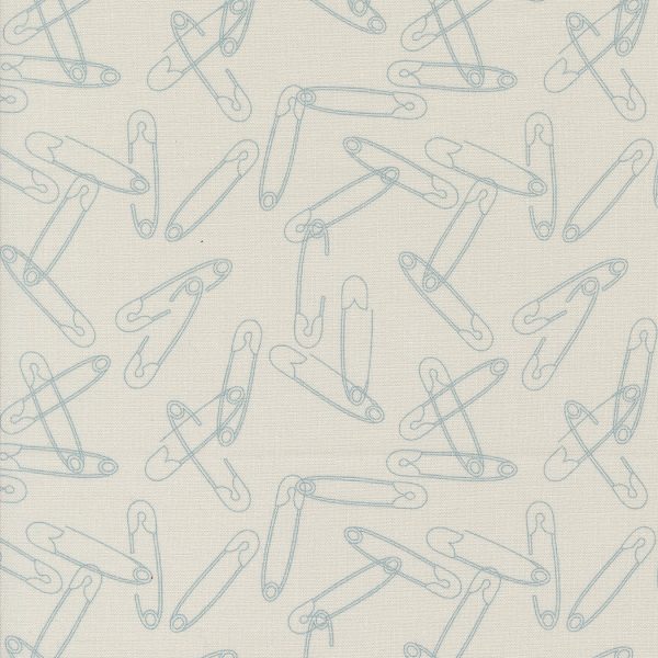 Still More Paper - Safety Pins in Fog - Zen Chic - 1873 14 - Half Yard Supply