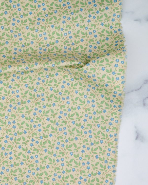 Sunday Brunch - Tipsy Cream Blue - Tilda Fabrics - TIL110116 - Half Yard Discount