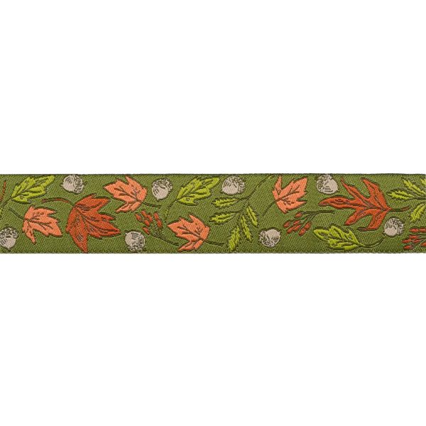 Renaissance Ribbons - Forest Floor in Moss - 1  Width - The Great Outdoors by Stacy Iest Hsu - One Yard Online now - Image 2