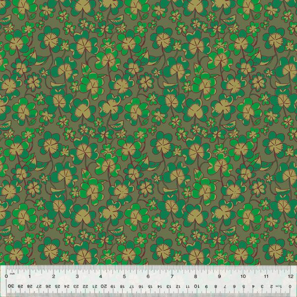 Forestburgh - Clover in Olive - 53847-10 - Half Yard Sale