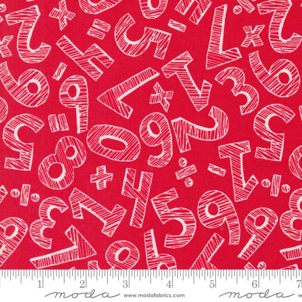 Back to School - Numbers in Apple - Stacy Iest Hsu - 20893 14 - Half Yard Sale